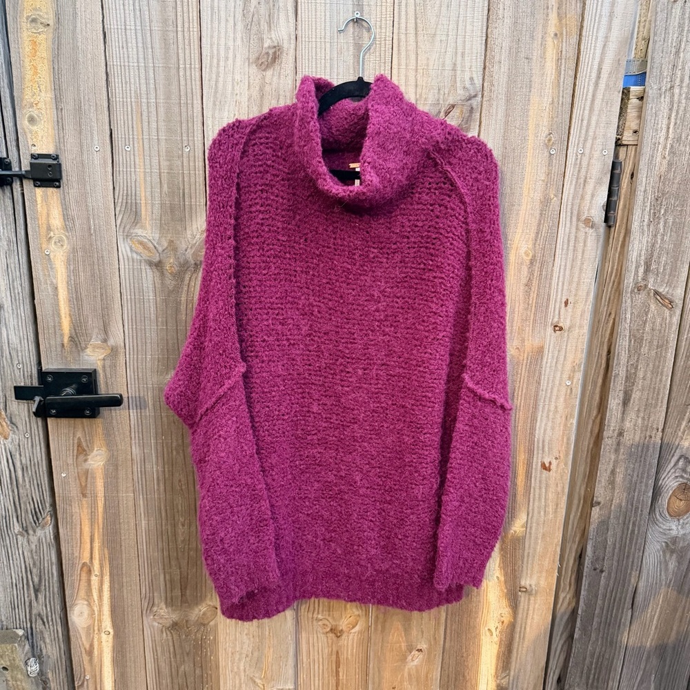 Free People She's All That Knit Alpaca Blend Turtleneck Sweater Women's Size XS